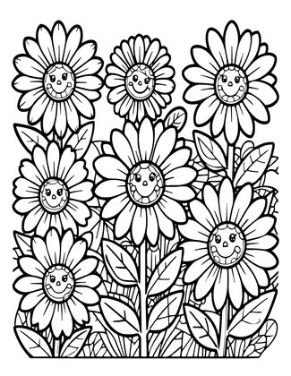 Black-Eyed Susan - Free printable coloring page