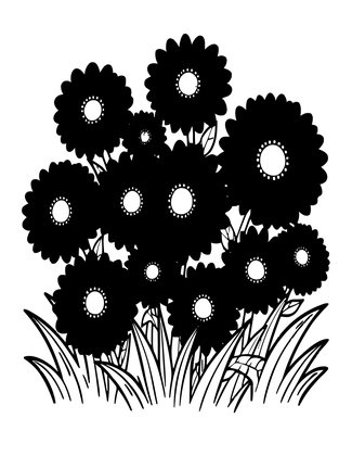 Aster - Free printable coloring page