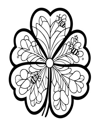 Clover - Free printable coloring page