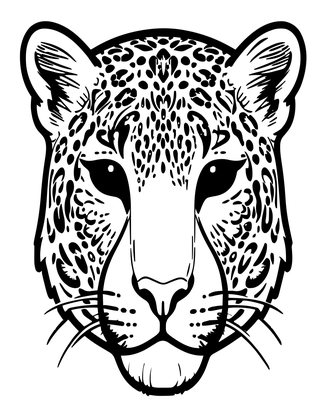 Leopard Spots - Free printable coloring page