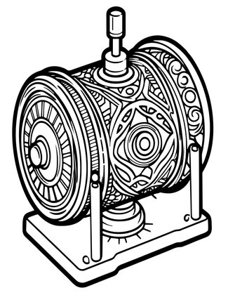 Post Mill - Free printable coloring page