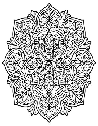 Mandala Pattern - Free printable coloring page