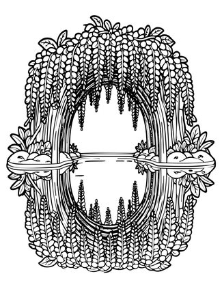 Water Reflection - Free printable coloring page