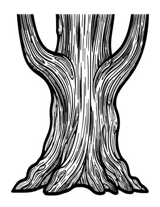 Twisted Trunk - Free printable coloring page