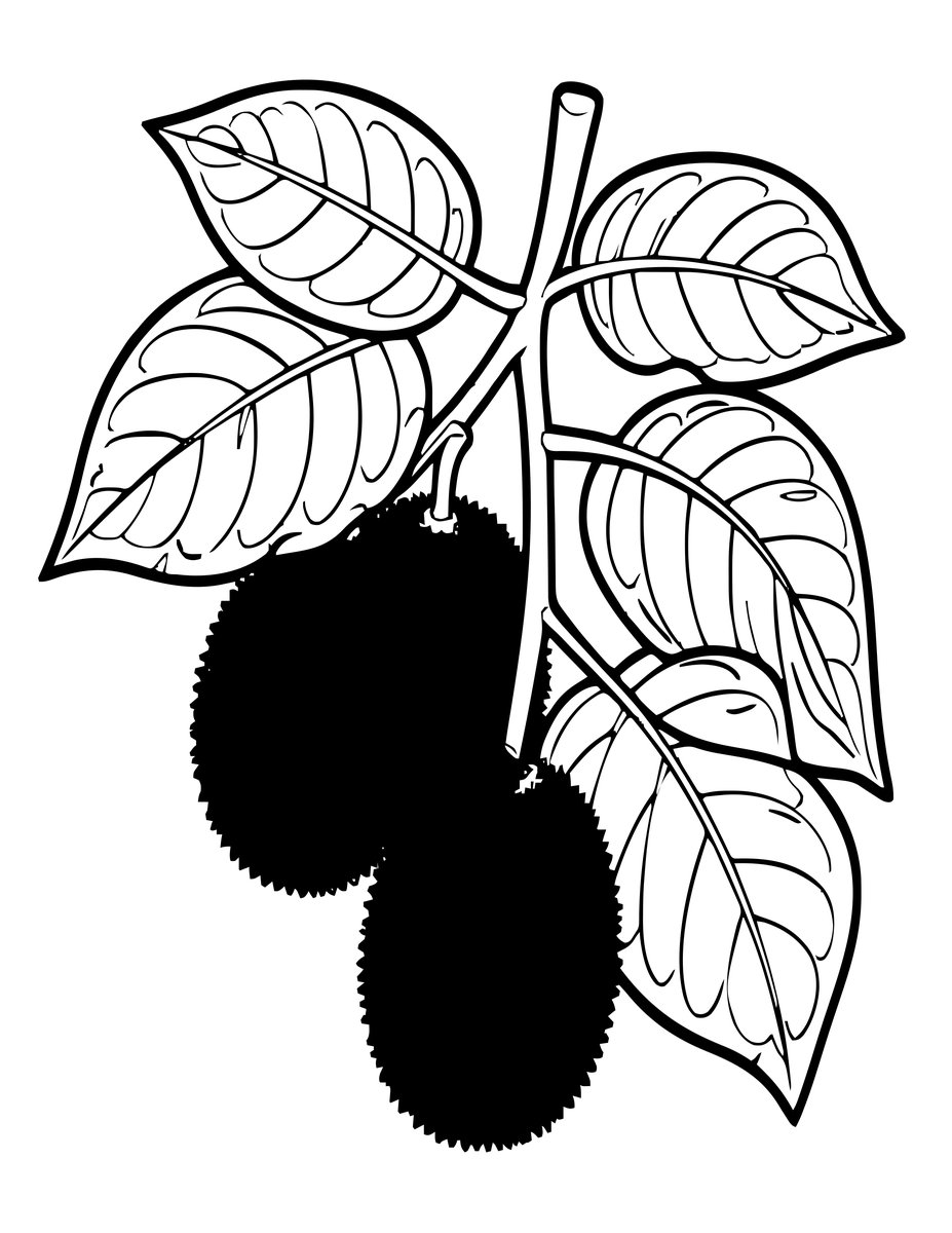 Kiwi Vine - free printable coloring page