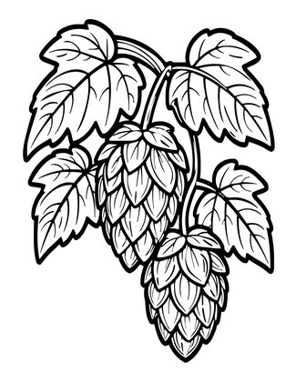 Hop Vine - Free printable coloring page