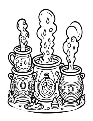 Workshop Cottage - Free printable coloring page