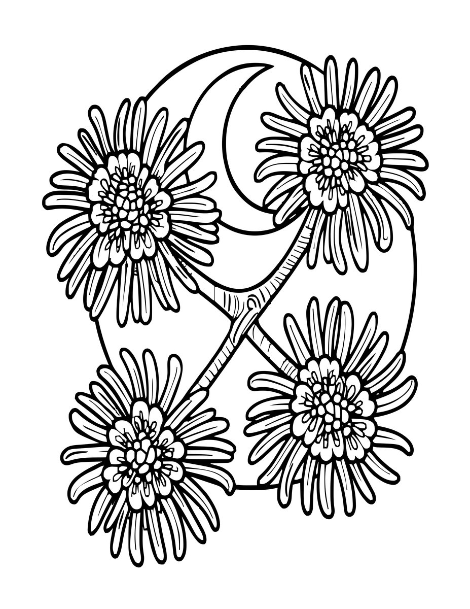 Witch Hazel - free printable coloring page
