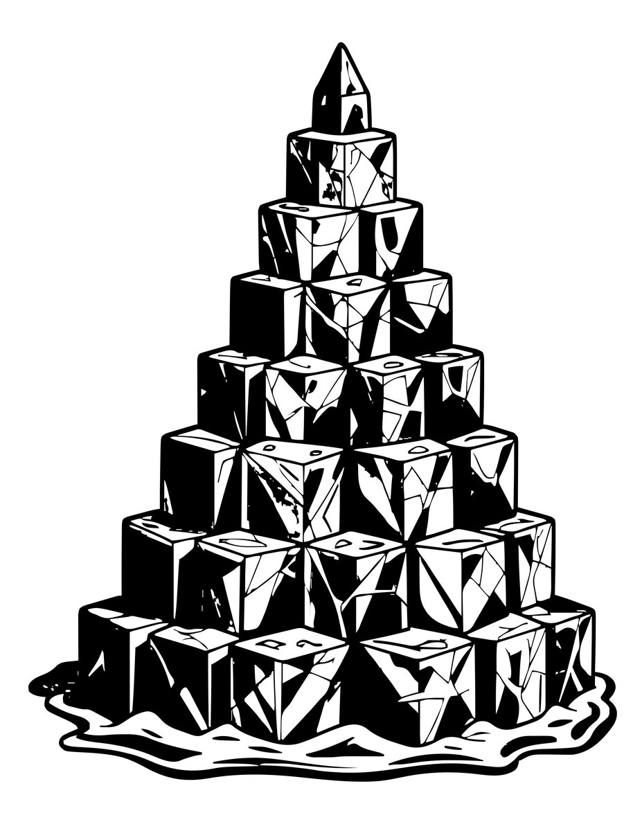 Ice Wizard Tower - free printable coloring page