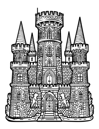 Tower Dungeon - Free printable coloring page