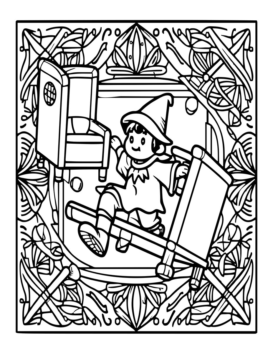 Young Apprentice - free printable coloring page