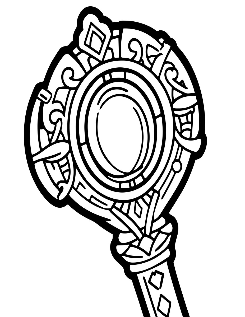 Staff of Power - free printable coloring page