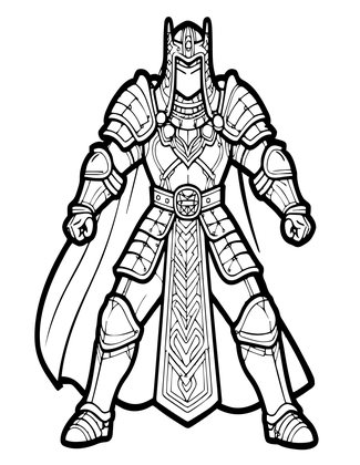 Wizard Armor - Free printable coloring page