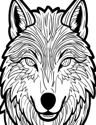 Wolf Eyes - Free printable coloring page