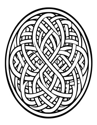 Celtic Wolf - Free printable coloring page