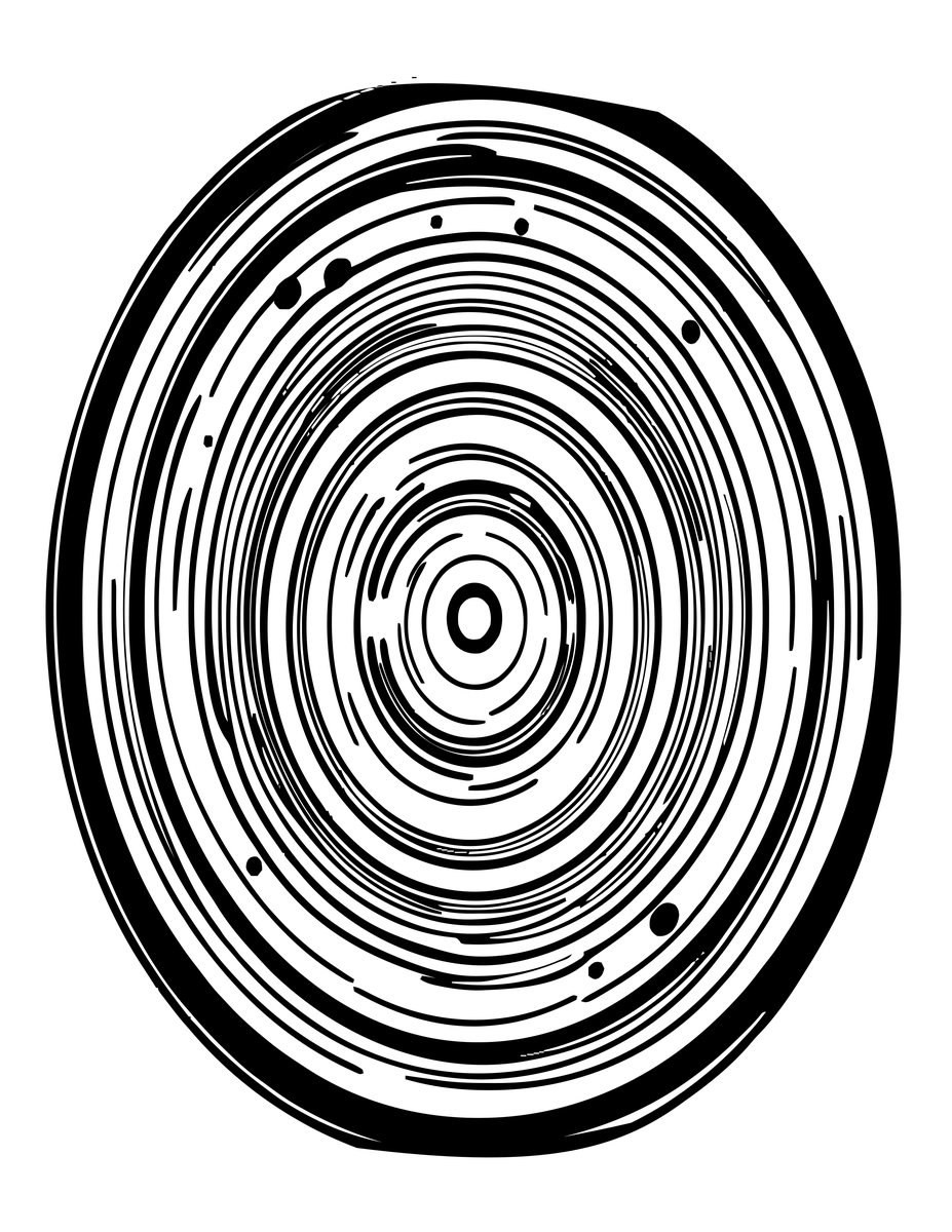 Zen Circle (Enso) - free printable coloring page