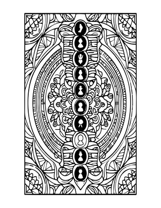 Chakra Chart - Free printable coloring page