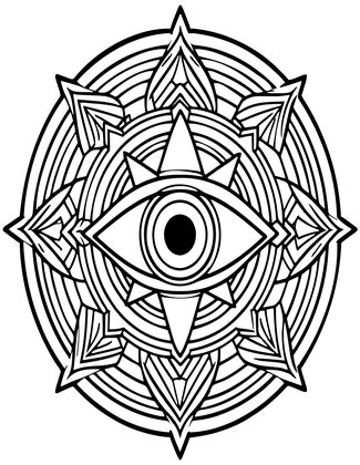 Third Eye - Free printable coloring page