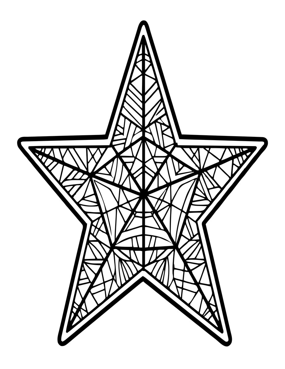 Zen Star - free printable coloring page