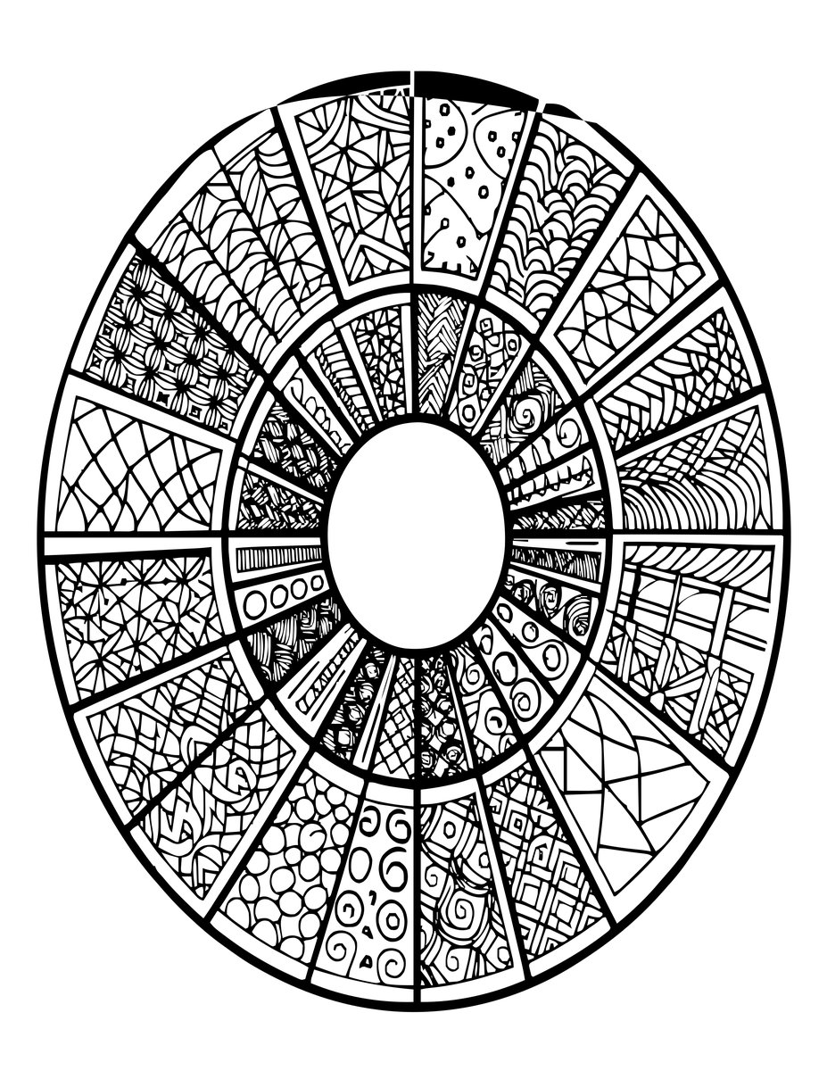 Zen Spiral - free printable coloring page