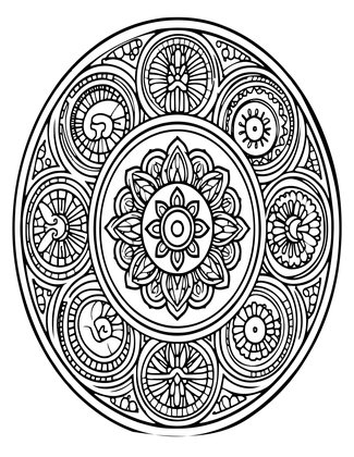 Zen Mandala - Free printable coloring page