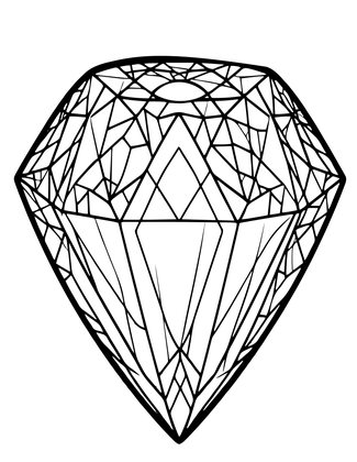 Zen Diamond - Free printable coloring page