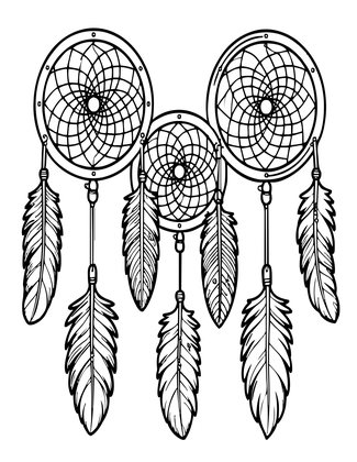 Zen Dreamcatcher - Free printable coloring page