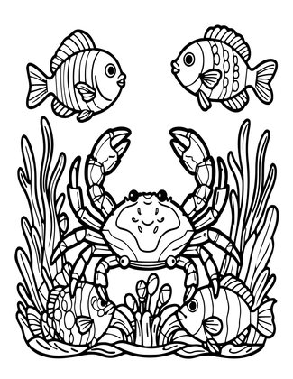 Water Signs Trio - Free printable coloring page