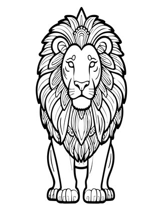Leo Lion - Free printable coloring page