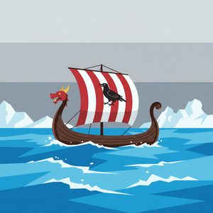 002 A Viking Longship With A Dragon Head Prow And A YGr8WxZR - free printable paint by numbers