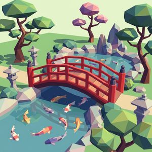 004 A Tranquil Japanese Garden Scene Unfolds With A XtJfeTlh - free printable paint by numbers