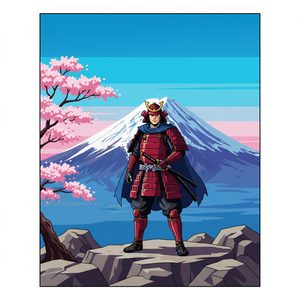 009 A Man Stands Stoically On Rocky Terrain Clad In IFrMp9qR - free printable paint by numbers