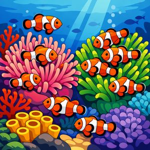 011 In A Playful Illustrative Style This Scene DrdaUw X - free printable paint by numbers