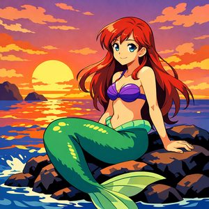 011 In A Stylized Anime Art Style A Young Woman With 3mKcGoYR - free printable paint by numbers