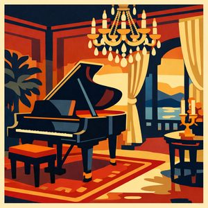 014 In A Stylized Art Deco Style A Grand Piano Sits -Abo2w9J - free printable paint by numbers