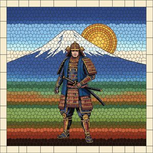 015 A Stoic Samurai Warrior Adorned In Traditional StUPK4aY - free printable paint by numbers