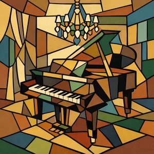016 A Grand Piano Sits In A Room With Z SwaS 9 - free printable paint by numbers