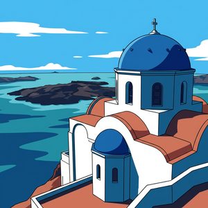 016 A Stark White Building With Blue Domes And LUiz0Gqj - free printable paint by numbers