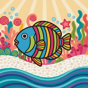 024 In A Playful Stylized Illustration Style A 5Z843K2d - free printable paint by numbers