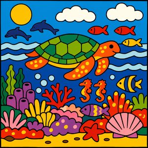 025 In A Simplified Graphic Style A Large Sea KvjxsKyt - free printable paint by numbers