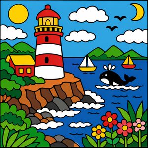 027 In A Graphic Art Style A Red And White R1ZZfJur - free printable paint by numbers