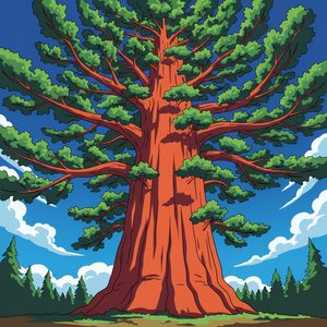 029 In A Bold Illustrative Style A Colossal Sequoia PpNwA4Uq - free printable paint by numbers