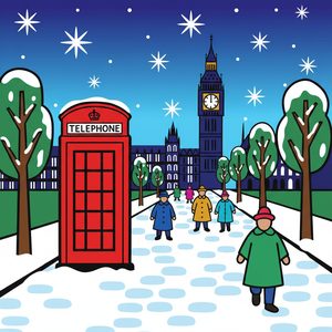 030 In A Charming Graphic Style A Winter Scene PdpeFR61 - free printable paint by numbers