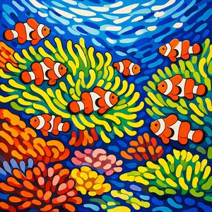 031 In A Vibrant Stylized Illustration Numerous J3yRTCPx - free printable paint by numbers