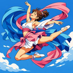039 In A Dynamic Anime Style A Young Woman With QVuilkBK - free printable paint by numbers