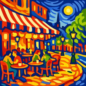 041 In A Post-Impressionist Style This Scene Depicts TGGZIrc9 - free printable paint by numbers