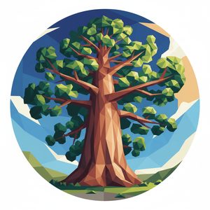 043 A Large Imposing Tree With A Thick Textured RO 6xjBZ - free printable paint by numbers