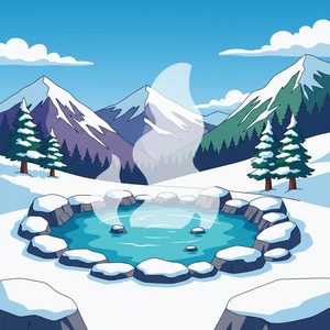 058 A Steaming Hot Spring Is Surrounded By KkQaxn8c - free printable paint by numbers