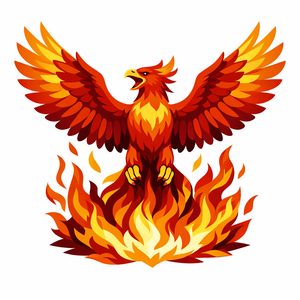 062 A Stylized Phoenix With Outstretched Wings 1U5UfjdG - free printable paint by numbers