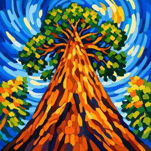 066 A Dramatic Low-Angle View Emphasizes The Immense QAJ-FC8W - free printable paint by numbers